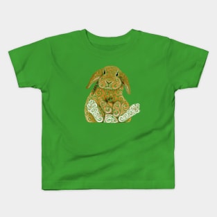 Swirly Bunny Kids T-Shirt